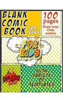 blank comic book for teens and kids with Variety of Templates Draw Your Own Comics, dogman