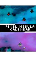 Pixel Nebula Calendar: 2020 Weekly Planner Calendar - 1 Year Calendar Notebook - 8.5x11 inch 120 pages