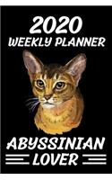 2020 Weekly Planner Abyssiniant Lover
