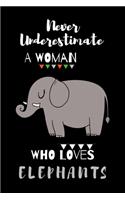 never underestimate a girl who loves elephants