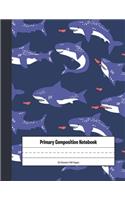 Primary Composition Notebook: Blank Story Journal with Picture Space And Dashed Lines Story Books Doodling Drawing Writing and Handwriting Kindergarten to Early Childhood Exercis