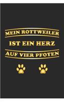 Mein Rottweiler ist ein Herz auf vier Pfoten