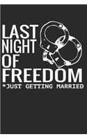 Last night of freedom, just getting married