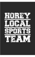 Horey Local Sports Team: Notizbuch, Notizheft, Tagebuch - Geschenk-Idee für Baseball Fans - Dot Grid - A5 - 120 Seiten