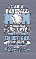 Baseball Mom House Smells Like A Gym: Vision Board Planner Diary Notebook 1-Year Calendar