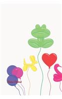 Balloon Notebook Checkered