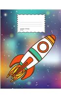 Rocket: School Supplies Composition Book and Journal for Kids