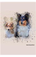 Shetland Sheepdog Notebook: Beautiful Hand-Painted Watercolor Shetland Sheepdog Dog Journal / Notebook / Diary, 100 Lined Pages (Shetland Sheepdog Books and Gifts to Write in f