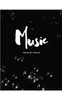 Music Manuscript Notebook: (10 Composer)