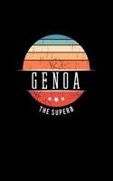 Genoa the Superb: Vintage City Trip Souvenir Blank Journal Notebook