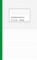 Dual Notebook Graph & Line 8.5x11 Inch 100 Pages
