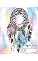 Notebook: My Note My Idea,8 x 10, 110 pages: Dreamcatcher: (School Notebooks)