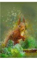 Watercolor of a Squirrel in a Tree Journal: Take Notes, Write Down Memories in this 150 Page Lined Journal