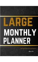 Salix Large Monthly Planner: Wide space Personal Planner/At a glance large Planner/Day Planner and Organizer/ Personal Organizer and Planner(Large Personal Planner/Functional Wide Space Planners)
