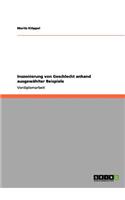 Inszenierung von Geschlecht anhand ausgewählter Beispiele