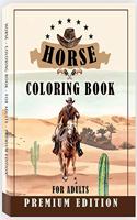 Horse Coloring Book for Adults