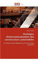 Stratégies d'internationalisation des constructeurs automobiles