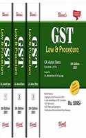 Bharat's GST Law & Procedure (Set of 3 Vols) by Ashok Batra - 5th Edition 2021