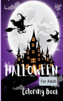 Halloween Coloring Book For Adult.