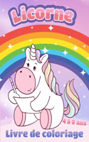 Licorne - Livre de coloriage - 4 à 8 ans