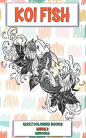 Adult Coloring Books Zendoodle - Animals - Koi fish