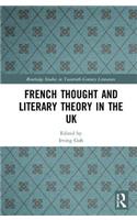 French Thought and Literary Theory in the UK