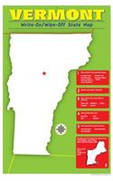 Vermont Write-On/Wipe-Off Desk Mat - State Map