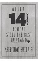14th Anniversary Notebook For Husband