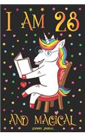 Unicorn Journal I am 28 and Magical