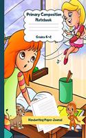 Primary Composition Notebook Grades K-2 Handwriting Paper Journal: Fairy Theme Dashed Mid Line School Exercise Book Plus Sketch Pages for Boys and Girls(63 Efrat Haddi Handwriting Practice Paper)