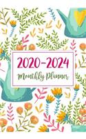 2020-2024 Monthly Planner: Five Years Monthly Calendar Planner (60 Months) For To Do List Journal Notebook - Academic Schedule Agenda Logbook Or Student Teacher Organizer - Bu
