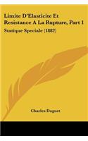 Limite D'Elasticite Et Resistance a la Rupture, Part 1