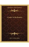 A Letter to His Readers