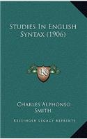 Studies In English Syntax (1906)