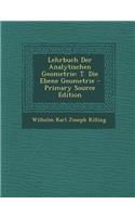 Lehrbuch Der Analytischen Geometrie
