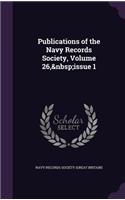 Publications of the Navy Records Society, Volume 26, Issue 1
