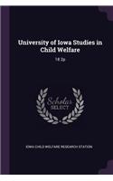 University of Iowa Studies in Child Welfare