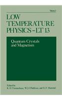 Low Temperature Physics-LT 13