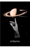 Notebook: Fantasy - Saturn - Journal for writing I Composition Book I Lined paper with integrated page numbers l Narrow Ruled I Diary I 120 Pages I "6x9" I A5