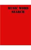 music word search: large print puzzle book for teens .8,5x11, matte cover, 55 Music Activity Puzzle Book with solution