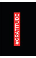 #gratitude: Blank lined 6x9 Gratitude Journal For Men