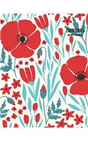 2020-2021 Weekly Planner: Large Two Year Planner with Floral Cover (Volume 1)
