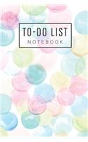 To Do List Notebook: Colorful Watercolor Dots Cover - Daily To Do Organizer - Work Day Schedule Appointment Notebook - Minimalist Planner - Checklist Productivity Journa(8 Undated Daily To-Do Planner Notepad)