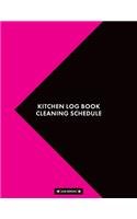 Kitchen Log Book Cleaning Schedule