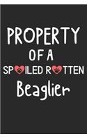 Property Of A Spoiled Rotten Beaglier: Lined Journal, 120 Pages, 6 x 9, Beaglier Dog Gift Idea, Black Matte Finish (Property Of A Spoiled Rotten Beaglier Journal)