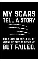 My Scars Tell A Story They Are Reminders Of When Life Tried To Break Me, But Failed.