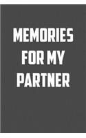 memories for my partner: 6x9 Journal christmas gift for under 10 dollars military spouse journal