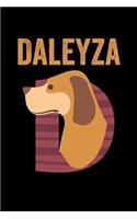 Daleyza: Animals Coloring Book for Kids, Weekly Planner, and Lined Journal Animal Coloring Pages. Personalized Custom Name Initial Alphabet Christmas or Birt