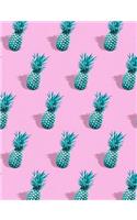 Calligraphy Paper Notebook: Pineapples