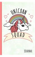 Unicorn Squad Journal: Journal, Notebook Planner Dot Grid, 100 Pages (6" X 9") School Teachers Students Gifts